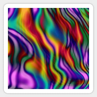 Rainbow waves Sticker